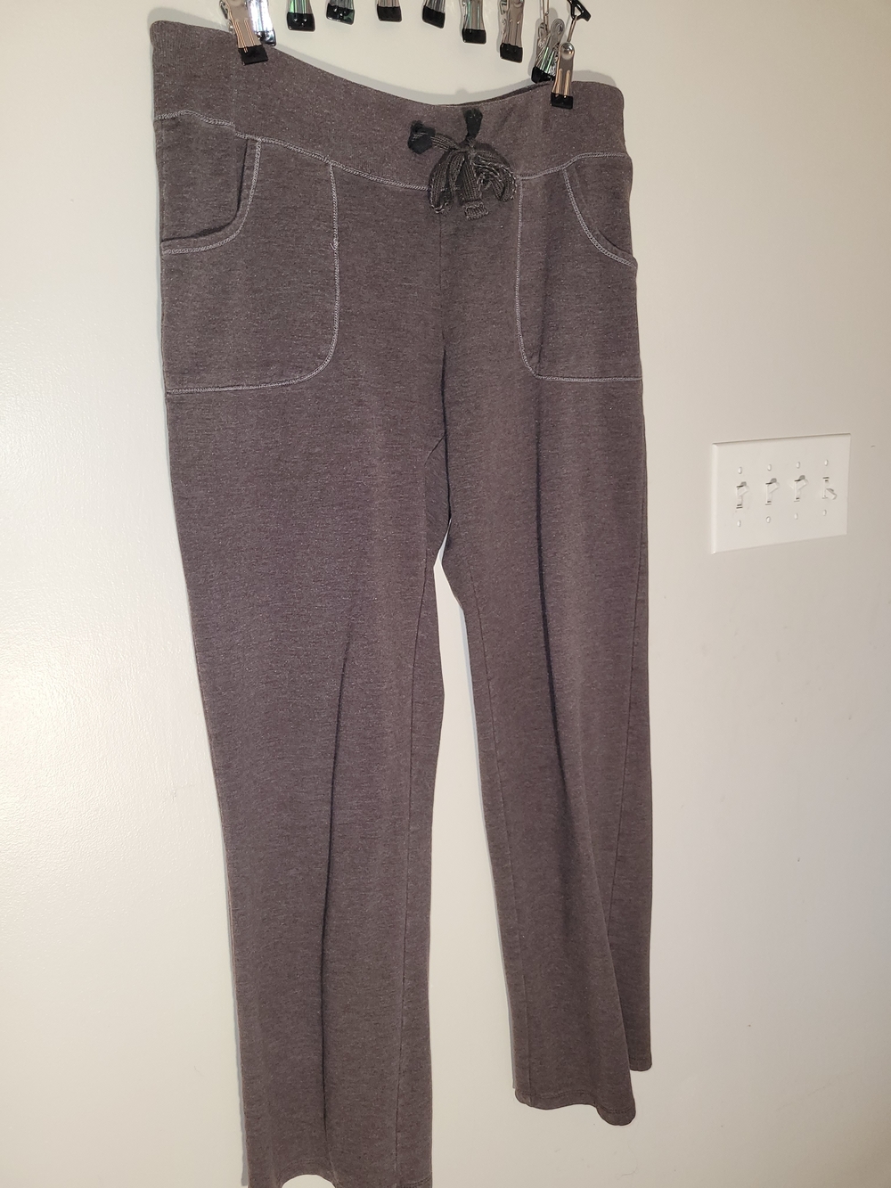 Women's Casual Drawstring Lounge Pants - Gray